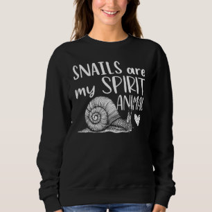 Schnecken sind mein Geist Tierwäsche Kleidung Outf Sweatshirt