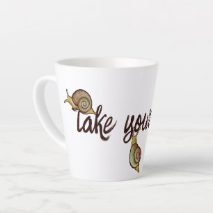 Schnecken Snail Liebe niedliche Natur Kunst Milchtasse