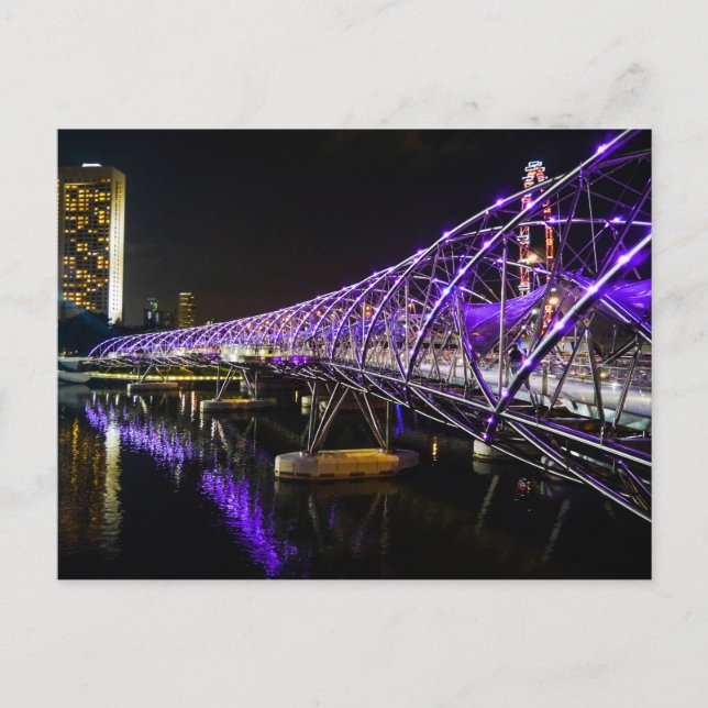 Schneckenbrücke, Singapur - Postkarte (Vorderseite)