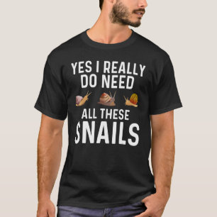 Schneckendesigns für Männer Frauen Gastropod Lazy T-Shirt