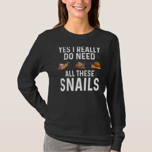 Schneckendesigns für Männer Frauen Gastropod Lazy  T-Shirt