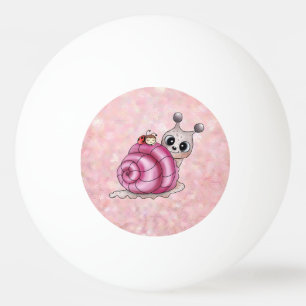 Schneckenhaus pink tischtennisball