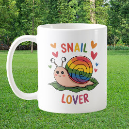 Schneckenliebhaber niedliche, farbenfrohe Schnecke Kaffeetasse