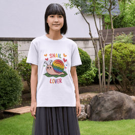 Schneckenliebhaber niedliche, farbenfrohe Schnecke T-Shirt
