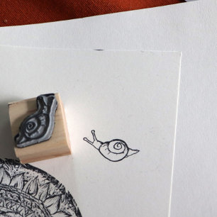 Schneckenpost Gummistempel