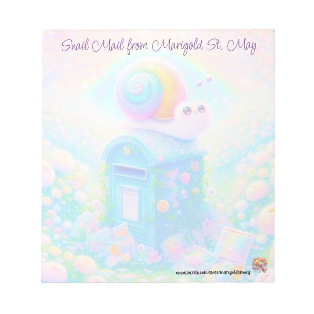 Schneckenpost Notizblock (Vorderseite)