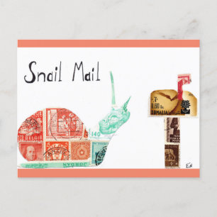 Schneckenpost Postkarte