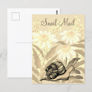 Schneckenpost Postkarte