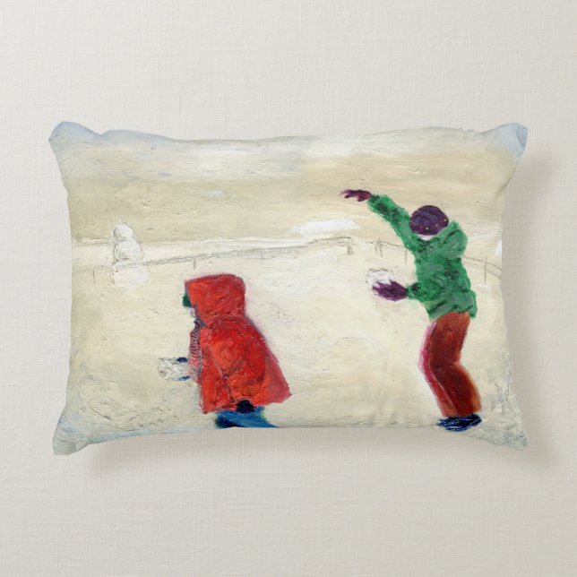 Schnee! 2014 dekokissen (Vorderseite)