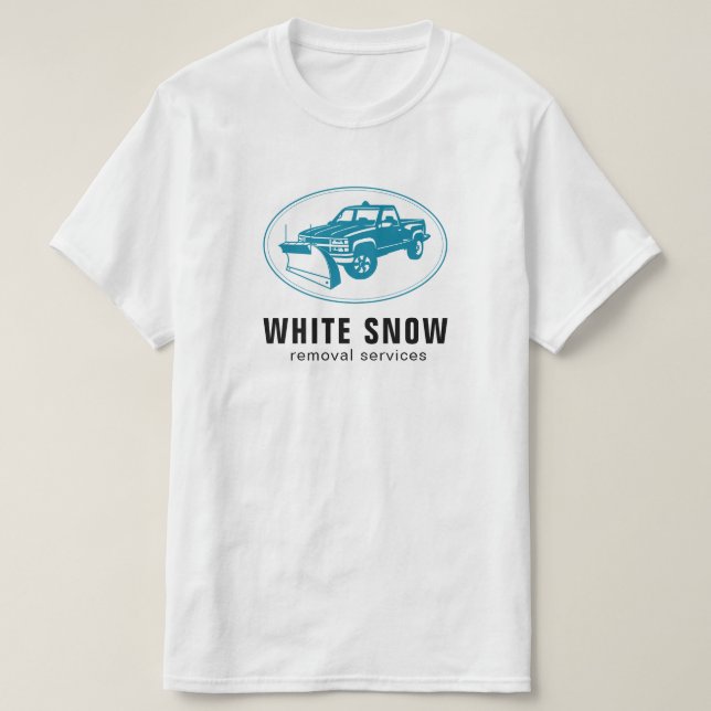 Schnee-Abbau-FirmenShirts T-Shirt (Design vorne)