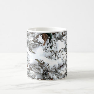 Schnee-Abstrakt Kaffeetasse