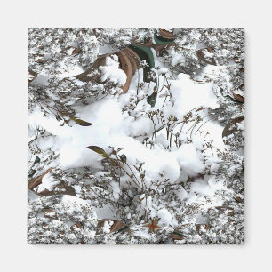 Schnee-Abstrakt Magnet