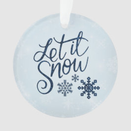 Schnee-Acryl-Ornament Ornament