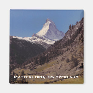 Schnee auf blauer Himmel-alpinem Waldmagneten Magnet