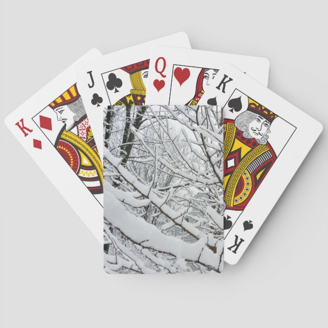 SCHNEE AUF DEN BRANCHEN SPIELKARTEN (Rückseite)