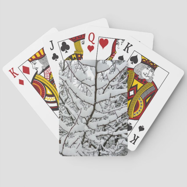 SCHNEE AUF DEN KARTEN DER BRANCHEN SPIELKARTEN (Rückseite)
