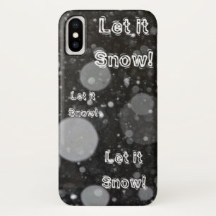 Schnee auf einen schneebedeckten Hintergrund Case-Mate iPhone Hülle
