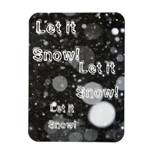 Schnee auf einen schneebedeckten Hintergrund Magnet