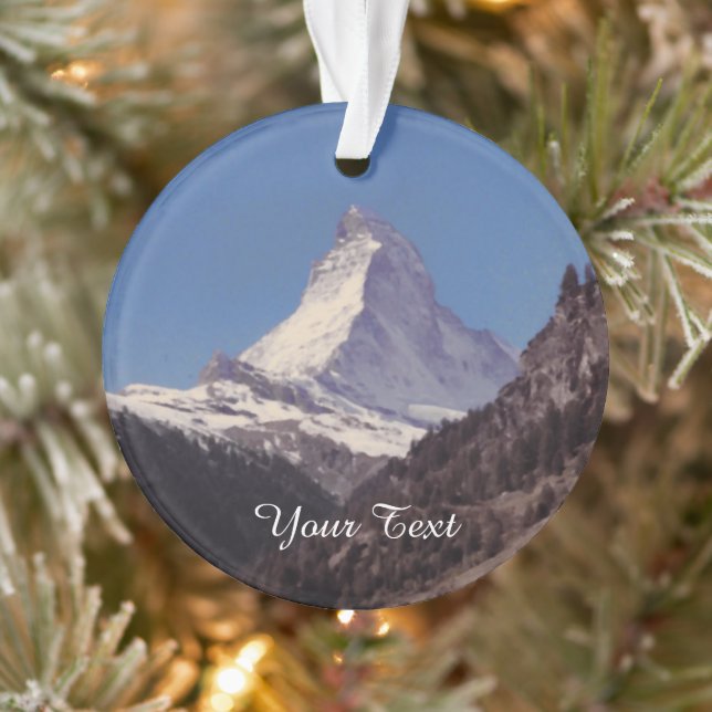 Schnee auf Matterhorn-Gebirgshängender Verzierung Ornament (Baum)