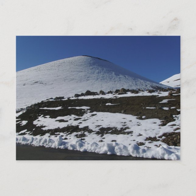 Schnee auf Mauna Kea Postkarte (Vorderseite)