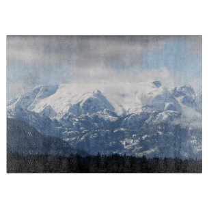 Schnee auf Queneesh Glacier Comox Vancouver ist Ka Schneidebrett