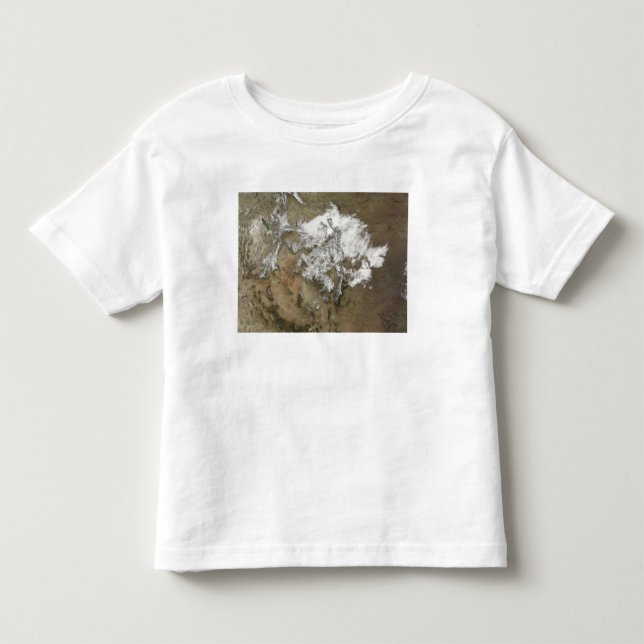 Schnee bedeckt das Rocky Mountains im Vereinigten  Kleinkind T-shirt (Vorderseite)