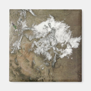 Schnee bedeckt das Rocky Mountains im Vereinigten  Magnet