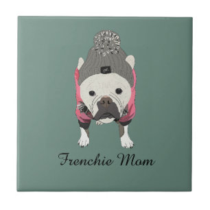 Schnee bereit, Französische Bulldogge Fliese