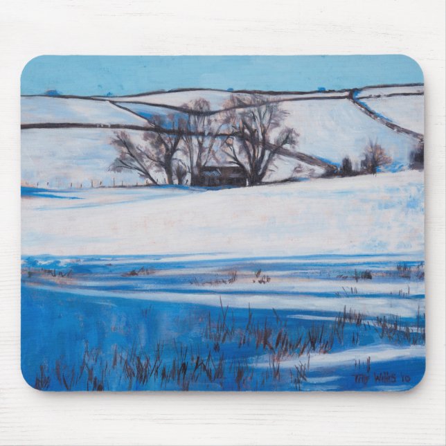 Schnee beschattet 2010 mousepad (Vorne)