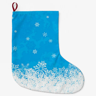 Schnee-blauer WeihnachtsStrumpf Großer Weihnachtsstrumpf