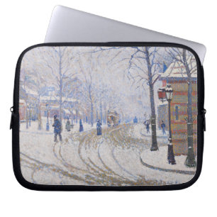 Schnee, Boulevard de Clichy, Paris, 1886 Laptopschutzhülle