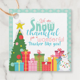 Schnee dankbare Lehrer Vielen Dank Geschenkanhänger