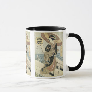 Schnee, Eizan, 1830er, Tasse und Steine