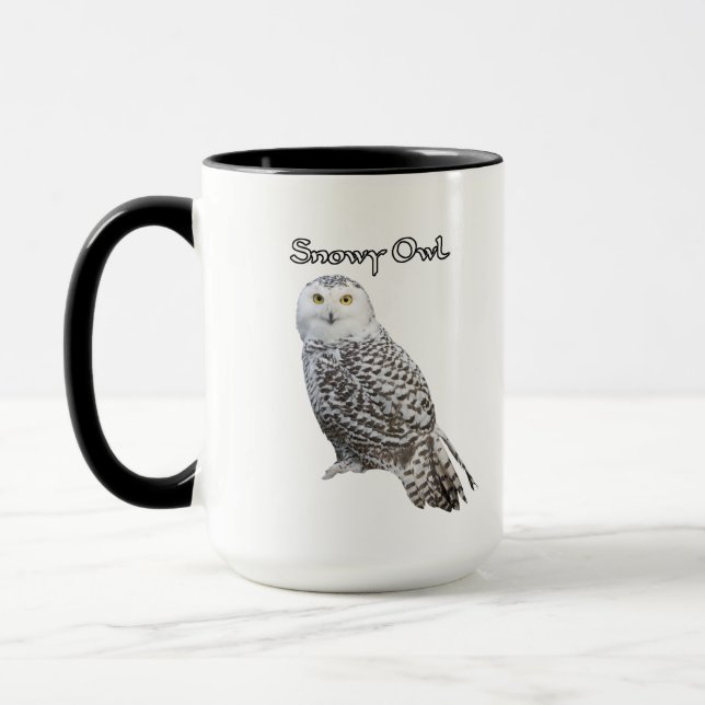 Schnee-Eulen-Kaffeetasse Tasse (Links)