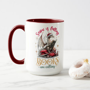 Schnee fällt, Bücher rufen  Tasse