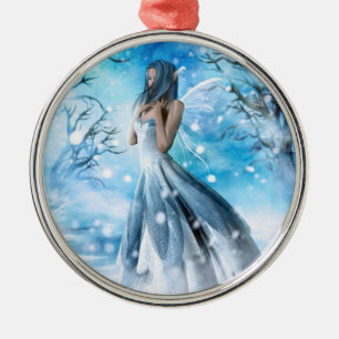 Schnee-Fee-Verzierung Ornament Aus Metall