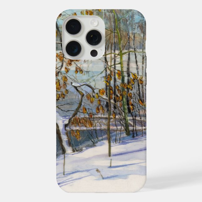 Schnee fiel iPhone 15 pro max hülle (Rückseite)