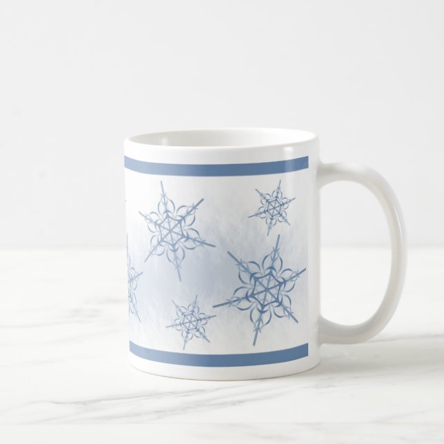 Schnee-Flocken Kaffeetasse (Rechts)