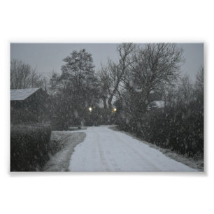 Schnee Fotodruck