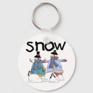 Schnee-Freund-T-Shirts und Geschenke Schlüsselanhänger