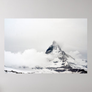 SCHNEE GEDECKTER BERG POSTER