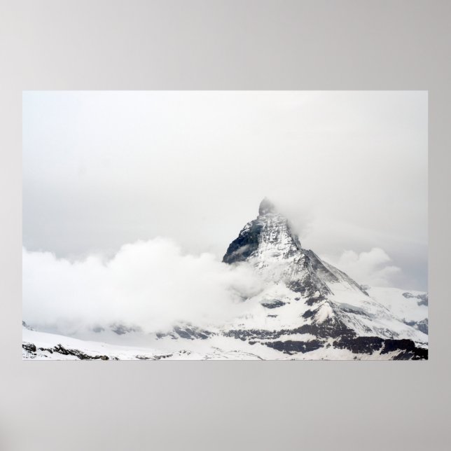 SCHNEE GEDECKTER BERG POSTER (Vorne)