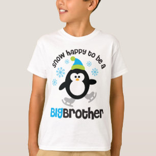 Schnee glücklich, ein großer Bruder zu sein T-Shirt