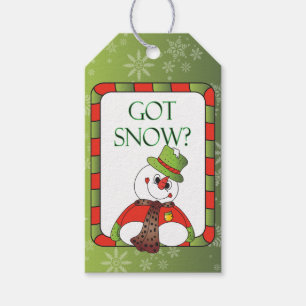 Schnee got? Niedlich Snowman Geschenkanhänger
