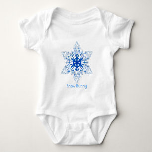 Schnee-Häschen Baby Strampler