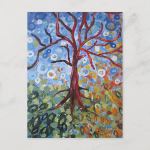 Schnee im Herbst Postkarte