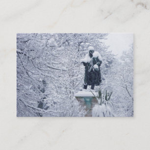 Schnee im Park Visitenkarte