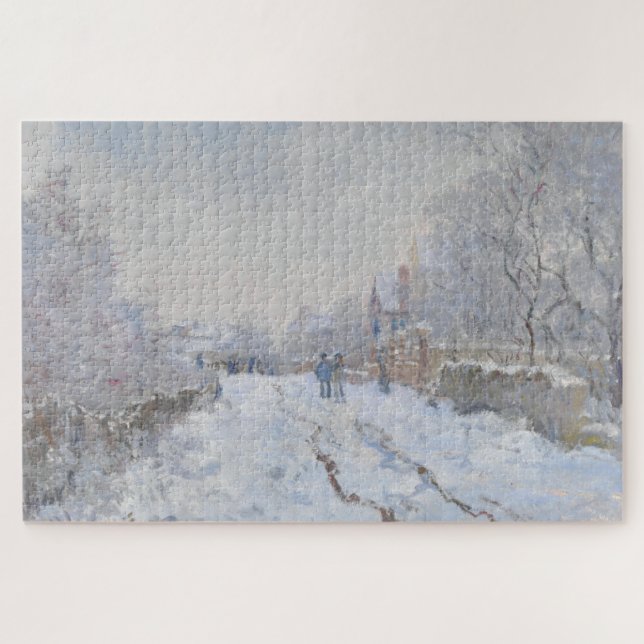 Schnee in Argenteuil (von Claude Monet) (Horizontal)