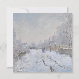 Schnee in Argenteuil (von Claude Monet) Karte