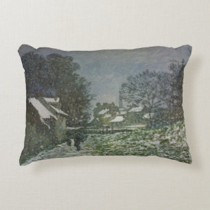 Schnee in Argenteuil von Claude Monet Zierkissen